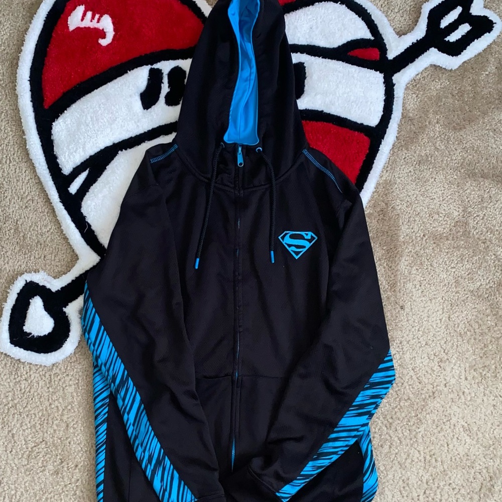 Superman Black & Blue Symbol Jacket